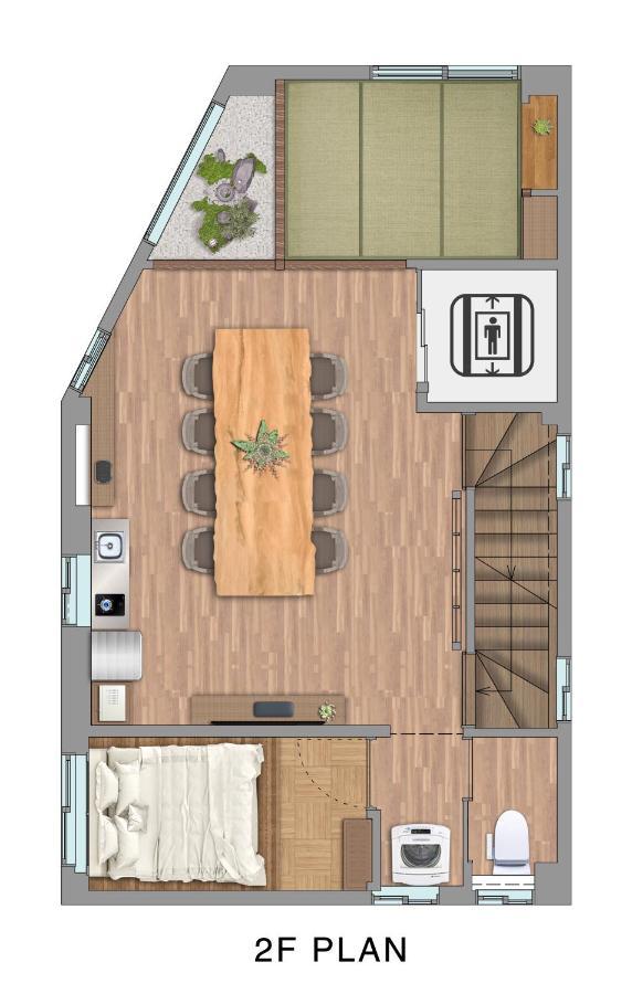 Вилла 古今 天下茶屋 With A Private Parking Lot And A Half Open-Air Bath And Direct To Kix Осака Экстерьер фото